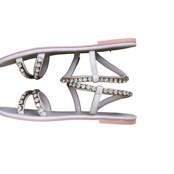 Anthropologie Alexis Wraparound Rhinestone Embellished Sandals Size 9 - Picture 4 of 5